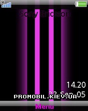 Тема для Sony Ericsson 240x320 - Purple Lines