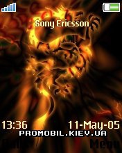 Тема для Sony Ericsson 176x220 - Abstract Gold
