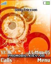 Тема для Sony Ericsson 176x220 - Abstract Orange