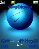 Тема для Sony Ericsson 128x160 - Blue Nike