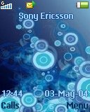 Тема для Sony Ericsson 128x160 - Blue abstract