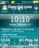 Тема для Sony Ericsson K310i - Clock