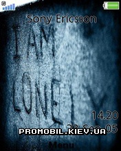 Тема для Sony Ericsson M600i - I Am Lonely