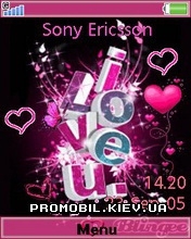 Тема для Sony Ericsson G705 - I Love U