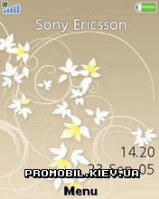 Тема для Sony Ericsson W760i - Animated Flowers