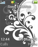 Тема для Sony Ericsson W200i - Black and white