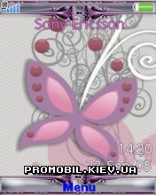 Тема для Sony Ericsson Elm - Butterfly