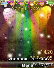 Тема для Sony Ericsson W995 - Colourful Heart