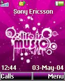 Тема для Sony Ericsson T250i - Music Life