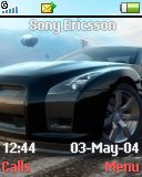 Тема для Sony Ericsson W300i - Black Nissan