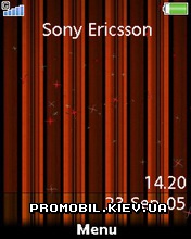Тема для Sony Ericsson W715 - Floating glittering