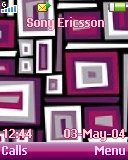 Тема для Sony Ericsson 128x160 - Pink abstract