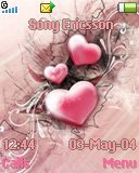 Тема для Sony Ericsson 128x160 - Hearts