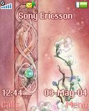Тема для Sony Ericsson 128x160 - Abstract flowers