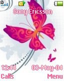 Тема для Sony Ericsson 128x160 - Buterfly