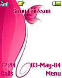 Тема для Sony Ericsson 128x160 - Pink