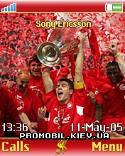 Тема для Sony Ericsson 176x220 - Liverpool