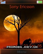 Тема для Sony Ericsson 240x320 - Yellow Moon