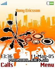 Тема для Sony Ericsson 176x220 - Orange Draw