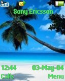 Тема для Sony Ericsson 128x160 - Tropical Beach
