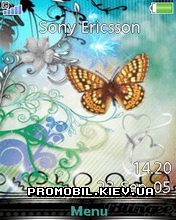Тема для Sony Ericsson 240x320 - Butterfly