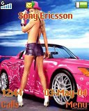 Тема для Sony Ericsson 128x160 - Girls And Cars