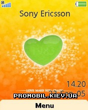Тема для Sony Ericsson 240x320 - Orange Love