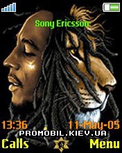 Тема для Sony Ericsson 176x220 - Bob Marley