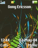 Тема для Sony Ericsson 128x160 - Black Abstract