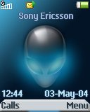 Тема для Sony Ericsson 128x160 - Animated Alien