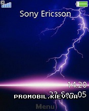 Тема для Sony Ericsson 240x320 - Purple Thunder