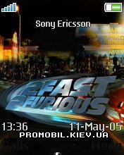 Тема для Sony Ericsson 176x220 - Fast And Furious