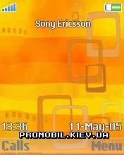 Тема для Sony Ericsson 176x220 - Orange Print