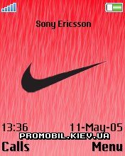 Тема для Sony Ericsson 176x220 - Nike red