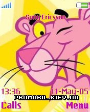 Тема для Sony Ericsson 176x220 - Pink Panther