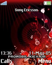 Тема для Sony Ericsson 176x220 - Red Flowers