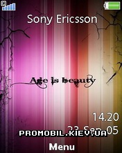 Тема для Sony Ericsson 240x320 - Age Is Beauty