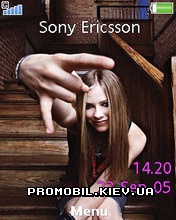 Тема для Sony Ericsson 240x320 - Avril Lavigne