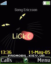 Тема для Sony Ericsson 176x220 - Cat Lick