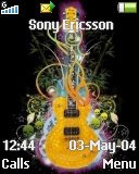 Тема для Sony Ericsson 128x160 - Guitar Vector