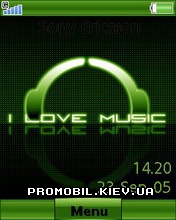 Тема для Sony Ericsson 240x320 - I Love Music
