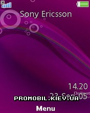 Тема для Sony Ericsson 176x220 - Purple