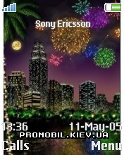 Тема для Sony Ericsson 176x220 - Fireworks
