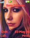 Тема для Sony Ericsson 128x160 - Avril Lavigne