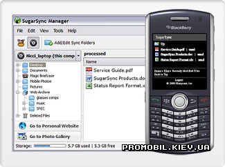 SugarSync для Symbian 9.4
