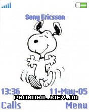 Тема для Sony Ericsson 176x220 - Snoopy