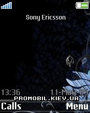 Тема для Sony Ericsson 176x220 - Black Lamour