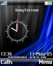 Тема для Sony Ericsson 176x220 - Clock