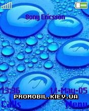 Тема для Sony Ericsson 176x220 - Dripped Water