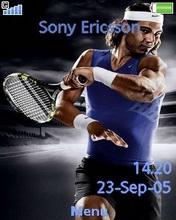 Тема для Sony Ericsson 240x320 - Rafael Nadal